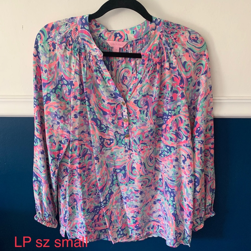Elsa silk top sz small